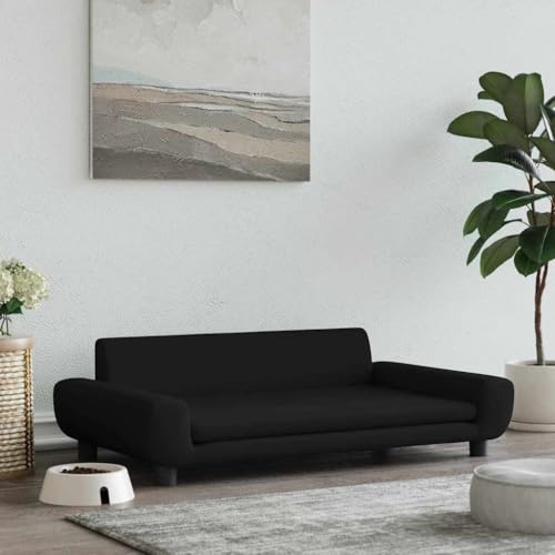 FENLAX Hundesofa Bequeme Haustierbett Hundecouch Welpenbett Samt Haustiersofa Hundehütte für Große Mittelgroße Hunde Modernes und Elegantes Design Schwarz 100x54x33 cm FENLAX Hundesofa Bequeme Haustierbett Hundecouch Welpenbett Samt Haustiersofa Hundehütte für Große Mittelgroße Hunde Modernes und Elegantes Design Schwarz 100x54x33 cm von FENLAX
