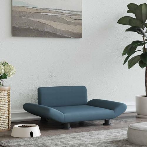 FENLAX Hundesofa Bequeme Haustierbett Welpenbett Hundecouch Haustiersofa Hundehütte für Große Mittelgroße Hunde Elegante Design Modernes und Elegantes Design Dunkelgrau 70x45x28 cm von FENLAX