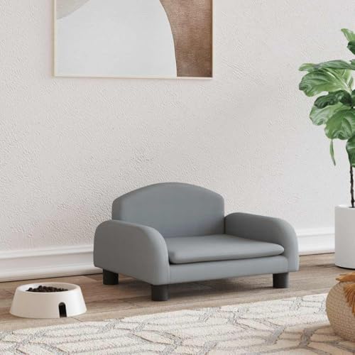 FENLAX Hundesofa Bequeme Haustierbett Welpenbett Hundecouch Haustiersofa Hundehütte für Große Mittelgroße Hunde Elegante Design Modernes und Elegantes Design Hellgrau 50x40x30 cm FENLAX Hundesofa Bequeme Haustierbett Welpenbett Hundecouch Haustiersofa Hundehütte für Große Mittelgroße Hunde Elegante Design Modernes und Elegantes Design Hellgrau 50x40x30 cm von FENLAX