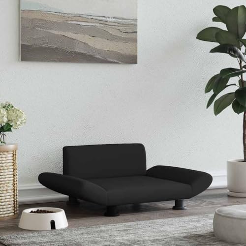 FENLAX Hundesofa Bequeme Haustierbett Welpenbett Hundecouch Haustiersofa Hundehütte für Große Mittelgroße Hunde Elegante Design Modernes und Elegantes Design Schwarz 70x45x28 cm von FENLAX