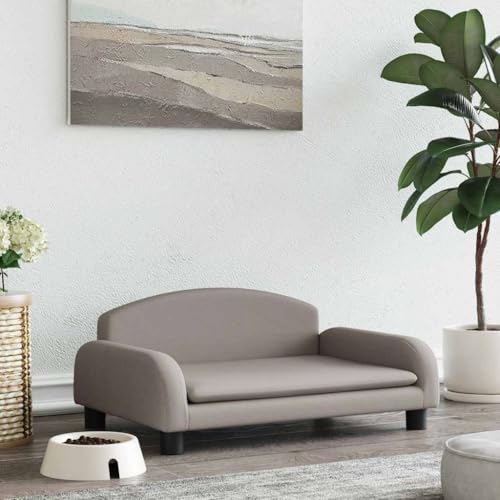 FENLAX Hundesofa Bequeme Haustierbett Welpenbett Hundecouch Haustiersofa Hundehütte für Große Mittelgroße Hunde Elegante Design Modernes und Elegantes Design Taupe 70x45x30 cm FENLAX Hundesofa Bequeme Haustierbett Welpenbett Hundecouch Haustiersofa Hundehütte für Große Mittelgroße Hunde Elegante Design Modernes und Elegantes Design Taupe 70x45x30 cm von FENLAX