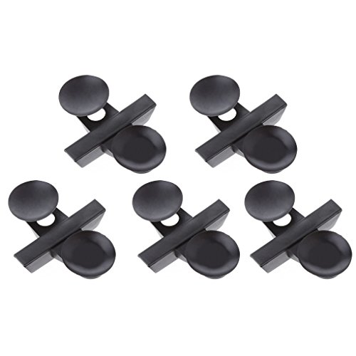 5 Pcs Divider Clips Plastic Sheet Holder Black Suction Cups For Aquarium Landscaping Fish For Tank Easy To Use Aquarium Heater Light Thermometers Gravel Sand Decorations Filter von FENOHREFE