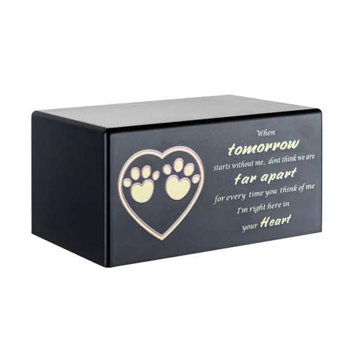 Urne Für Hundebestattung Gedenkgeschenke Gedenk Herzdruck Unvergessliche Urne Für Die Asche Verstorbener Haustiere. Hundeurnen Für Asche von FEYLIE