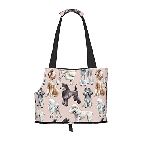 Faltbare Katzentragetasche, Hunde-Umhängetasche, Pudel, Hunde, Haustier-Tragetasche, wasserdicht, zusammenklappbar, für kleine Hunde, atmungsaktive Reisetasche mit Sicherheitshaken und Sichtfenster Faltbare Katzentragetasche, Hunde-Umhängetasche, Pudel, Hunde, Haustier-Tragetasche, wasserdicht, zusammenklappbar, für kleine Hunde, atmungsaktive Reisetasche mit Sicherheitshaken und Sichtfenster von FEYUNYAN