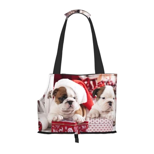 Faltbare Katzentragetasche, Hunde-Umhängetasche, Weihnachten, Hunde-Tragetasche, wasserdicht, zusammenklappbar, Haustier-Tragetasche für kleine Hunde, atmungsaktive Reisetasche mit Sicherheitshaken Faltbare Katzentragetasche, Hunde-Umhängetasche, Weihnachten, Hunde-Tragetasche, wasserdicht, zusammenklappbar, Haustier-Tragetasche für kleine Hunde, atmungsaktive Reisetasche mit Sicherheitshaken von FEYUNYAN