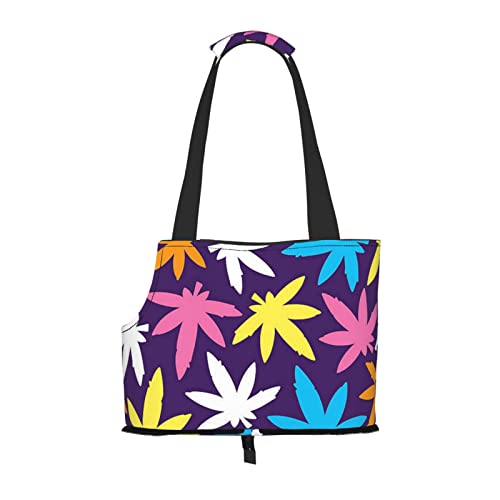 Faltbare Katzentragetasche, Hunde-Umhängetasche, bunt, wasserdicht, zusammenklappbar, Haustier-Tragetasche für kleine Hunde, atmungsaktive Reisetasche mit Sicherheitshaken und Sichtfenster (34 x 36 x Faltbare Katzentragetasche, Hunde-Umhängetasche, bunt, wasserdicht, zusammenklappbar, Haustier-Tragetasche für kleine Hunde, atmungsaktive Reisetasche mit Sicherheitshaken und Sichtfenster (34 x 36 x von FEYUNYAN