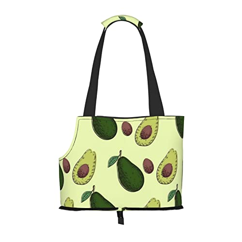 Faltbare Katzentragetasche für Hunde, Avocado-Obst-Haustier-Tragetasche, wasserdicht, zusammenklappbar, für kleine Hunde, atmungsaktive Reisetasche mit Sicherheitshaken und Sichtfenster (34 x 36 x Faltbare Katzentragetasche für Hunde, Avocado-Obst-Haustier-Tragetasche, wasserdicht, zusammenklappbar, für kleine Hunde, atmungsaktive Reisetasche mit Sicherheitshaken und Sichtfenster (34 x 36 x von FEYUNYAN