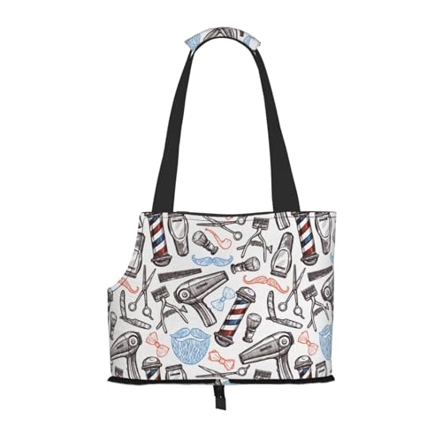 Faltbare Katzentragetasche für Hunde, Friseurbedarf, Haustier-Tragetasche, wasserdicht, zusammenklappbar, für kleine Hunde, atmungsaktive Reisetasche mit Sicherheitshaken und Sichtfenster (34 x 36 x von FEYUNYAN