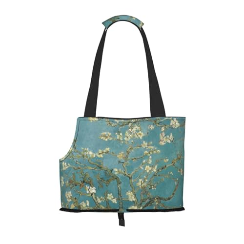 Faltbare Katzentragetasche für Hunde, Mandelblüte, Haustier-Tragetasche, wasserdicht, zusammenklappbar, für kleine Hunde, atmungsaktive Reisetasche mit Sicherheitshaken und Sichtfenster (34 x 36 x Faltbare Katzentragetasche für Hunde, Mandelblüte, Haustier-Tragetasche, wasserdicht, zusammenklappbar, für kleine Hunde, atmungsaktive Reisetasche mit Sicherheitshaken und Sichtfenster (34 x 36 x von FEYUNYAN