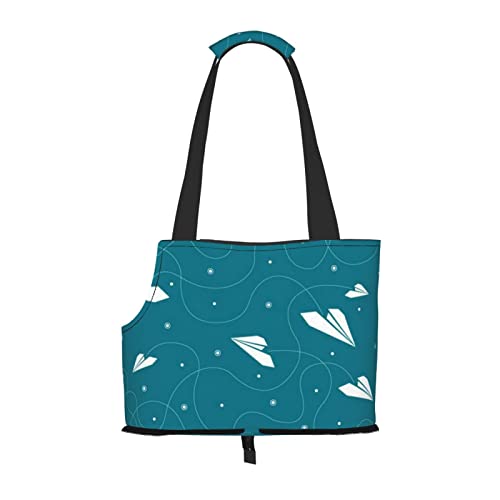 Faltbare Katzentragetasche für Hunde, Papierflugzeug, Haustier-Tragetasche, wasserdicht, zusammenklappbar, für kleine Hunde, atmungsaktive Reisetasche mit Sicherheitshaken und Sichtfenster (34 x 36 x Faltbare Katzentragetasche für Hunde, Papierflugzeug, Haustier-Tragetasche, wasserdicht, zusammenklappbar, für kleine Hunde, atmungsaktive Reisetasche mit Sicherheitshaken und Sichtfenster (34 x 36 x von FEYUNYAN