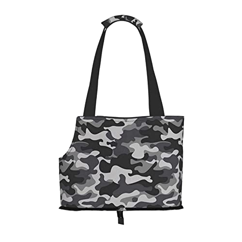 Faltbare Katzentragetasche für Hunde, abstrakte Tarnung, Haustier-Tragetasche, wasserdicht, zusammenklappbar, für kleine Hunde, atmungsaktive Reisetasche mit Sicherheitshaken und Sichtfenster (34 x 36 Faltbare Katzentragetasche für Hunde, abstrakte Tarnung, Haustier-Tragetasche, wasserdicht, zusammenklappbar, für kleine Hunde, atmungsaktive Reisetasche mit Sicherheitshaken und Sichtfenster (34 x 36 von FEYUNYAN