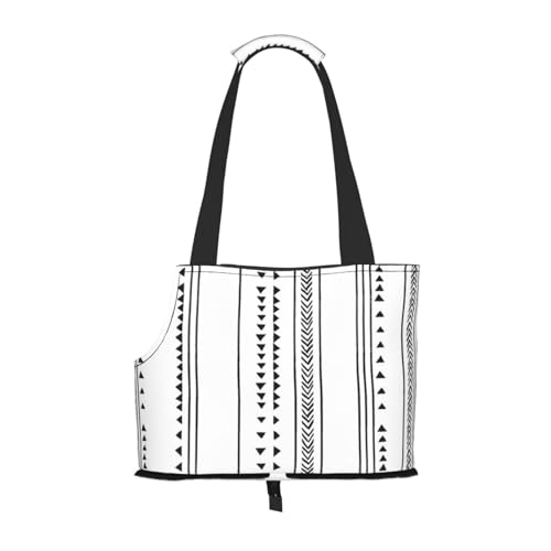 Faltbare Katzentragetasche für Hunde, dreieckige Streifen, Bohemian-Haustier-Tragetasche, wasserdicht, zusammenklappbar, Haustier-Tragetasche für kleine Hunde, atmungsaktive Reisetasche mit von FEYUNYAN