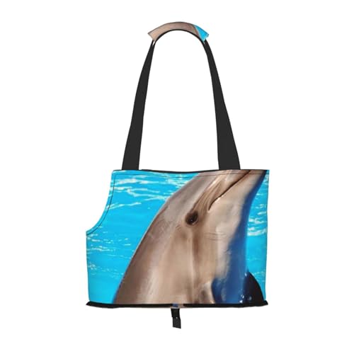 Faltbare Katzentragetasche für Hunde, lustige Delfin-Haustier-Tragetasche, wasserdicht, zusammenklappbar, Haustier-Tragetasche für kleine Hunde, atmungsaktive Reisetasche mit Sicherheitshaken und Faltbare Katzentragetasche für Hunde, lustige Delfin-Haustier-Tragetasche, wasserdicht, zusammenklappbar, Haustier-Tragetasche für kleine Hunde, atmungsaktive Reisetasche mit Sicherheitshaken und von FEYUNYAN
