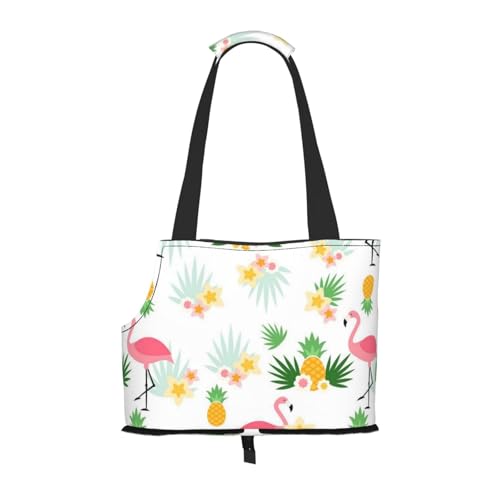 Faltbare Tragetasche für Katzen, Flamingos, Ananas, Haustier-Tragetasche, wasserdicht, zusammenklappbar, für kleine Hunde, atmungsaktive Reisetasche mit Sicherheitshaken und Sichtfenster (34 x 36 x Faltbare Tragetasche für Katzen, Flamingos, Ananas, Haustier-Tragetasche, wasserdicht, zusammenklappbar, für kleine Hunde, atmungsaktive Reisetasche mit Sicherheitshaken und Sichtfenster (34 x 36 x von FEYUNYAN