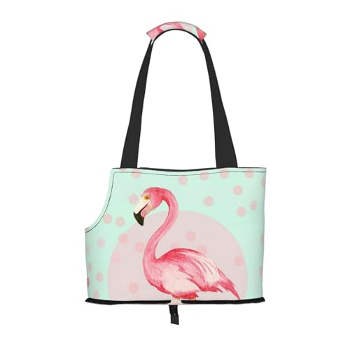 Faltbare Tragetasche für Katzen, Flamingos, Haustier-Tragetasche, wasserdicht, zusammenklappbar, für kleine Hunde, atmungsaktive Reisetasche mit Sicherheitshaken und Sichtfenster (34 x 36 x 15,5 cm) Faltbare Tragetasche für Katzen, Flamingos, Haustier-Tragetasche, wasserdicht, zusammenklappbar, für kleine Hunde, atmungsaktive Reisetasche mit Sicherheitshaken und Sichtfenster (34 x 36 x 15,5 cm) von FEYUNYAN