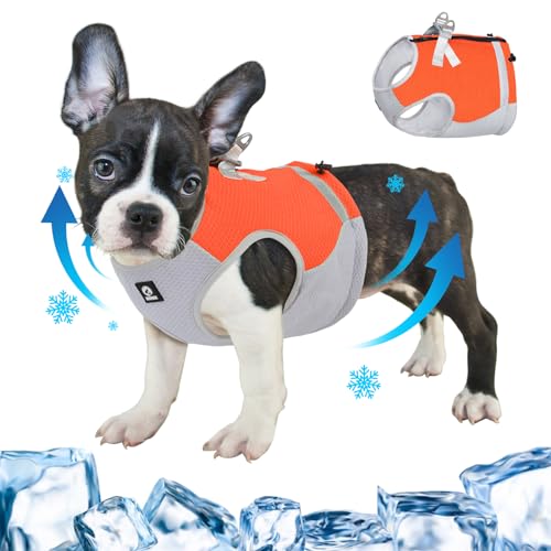 FEimaX Kühlweste für Hunde, Hund Kühlweste Geschirr für Kleine Mittlere Hunde Atmungsaktive Verstellbare Kühljacke Haustier Kühlmantel Reflektierende Sommer HundeKühlweste FEimaX Kühlweste für Hunde, Hund Kühlweste Geschirr für Kleine Mittlere Hunde Atmungsaktive Verstellbare Kühljacke Haustier Kühlmantel Reflektierende Sommer HundeKühlweste von FEimaX