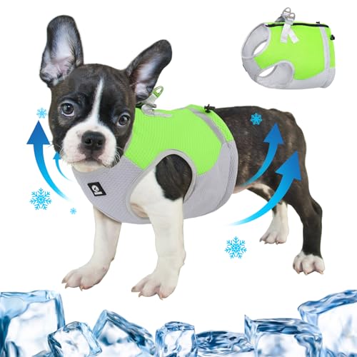 FEimaX Kühlweste für Hunde, Hund Kühlweste Geschirr für Kleine Mittlere Hunde Atmungsaktive Verstellbare Kühljacke Haustier Kühlmantel Reflektierende Sommer HundeKühlweste FEimaX Kühlweste für Hunde, Hund Kühlweste Geschirr für Kleine Mittlere Hunde Atmungsaktive Verstellbare Kühljacke Haustier Kühlmantel Reflektierende Sommer HundeKühlweste von FEimaX
