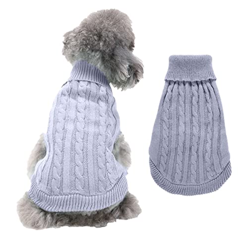 FEimaX Hundepullover Haustier Katze Hund Pullover Winter Warmer Sweater für Kleine Mittelgroße und große Hunde Katzen Welpen Strickpullover Kleidung Mantel Kostüm von FEimaX