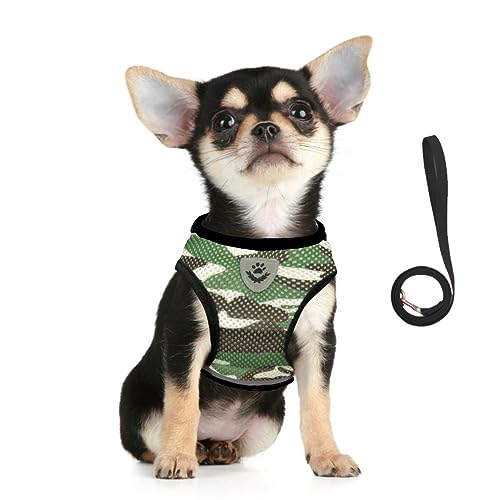 FEimaX Hundegeschirr und Leine Set für Hunde Weich Mesh Gepolstert Geschirr für Welpen und Katzen, Reflektierende Verstellbare Atmungsaktive Brustgeschirr für Gehen, Laufen, Training FEimaX Hundegeschirr und Leine Set für Hunde Weich Mesh Gepolstert Geschirr für Welpen und Katzen, Reflektierende Verstellbare Atmungsaktive Brustgeschirr für Gehen, Laufen, Training von FEimaX