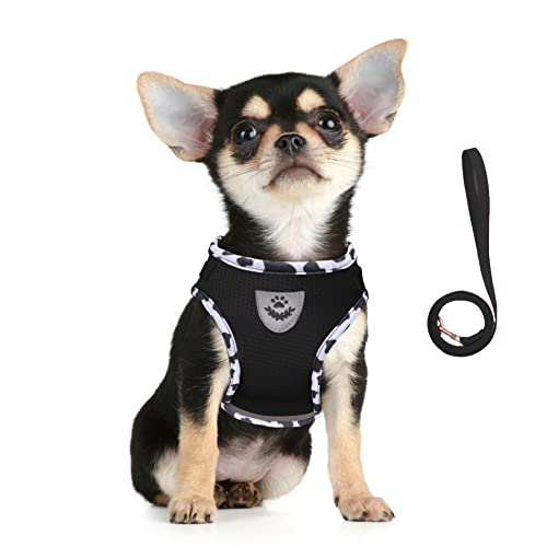 FEimaX Hundegeschirr und Leinen Set für Hunde, Weich Mesh Gepolstert Geschirr für Welpen und Katzen, Reflektierende Verstellbare Atmungsaktive Brustgeschirr für Gehen, Laufen, Training FEimaX Hundegeschirr und Leinen Set für Hunde, Weich Mesh Gepolstert Geschirr für Welpen und Katzen, Reflektierende Verstellbare Atmungsaktive Brustgeschirr für Gehen, Laufen, Training von FEimaX