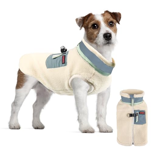 FEimaX Warme Hundemantel Winddichte Haustier Winter Fleece Hundejacke Winterweste mit D-Ring Hundekleidung Welpenjacke für Kleine Mittlere Hunde FEimaX Warme Hundemantel Winddichte Haustier Winter Fleece Hundejacke Winterweste mit D-Ring Hundekleidung Welpenjacke für Kleine Mittlere Hunde von FEimaX