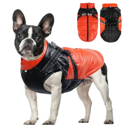 FEimaX Hundemantel Wasserdicht Warme Hundejacke Winter Haustier Jacke Winddichte Welpenweste mit Reflektierende Verstellbare Geschirr für Kleine Mittelgroße Hunde FEimaX Hundemantel Wasserdicht Warme Hundejacke Winter Haustier Jacke Winddichte Welpenweste mit Reflektierende Verstellbare Geschirr für Kleine Mittelgroße Hunde von FEimaX