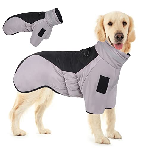 FEimaX Hundemantel Wasserdicht Warme Winter Hundejacke Hundepullover für Kleine Mittlere Große Hunde Jacke Weste mit Beinen Winddicht Kaltes Wetter Haustier Kleidung von FEimaX