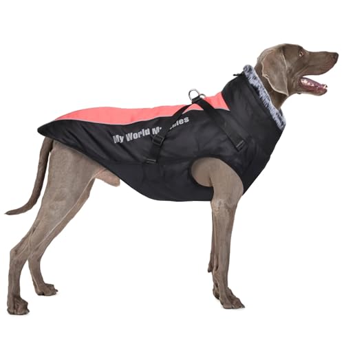 FEimaX Hundemantel Winterjacke für Hunde, Hundejacke Wasserdicht mit Weiche Plüsch Winter Warme Mantel Reflektierend Welpen Weste Haustier Kleidung für kleine Mittlere Große Hunde FEimaX Hundemantel Winterjacke für Hunde, Hundejacke Wasserdicht mit Weiche Plüsch Winter Warme Mantel Reflektierend Welpen Weste Haustier Kleidung für kleine Mittlere Große Hunde von FEimaX