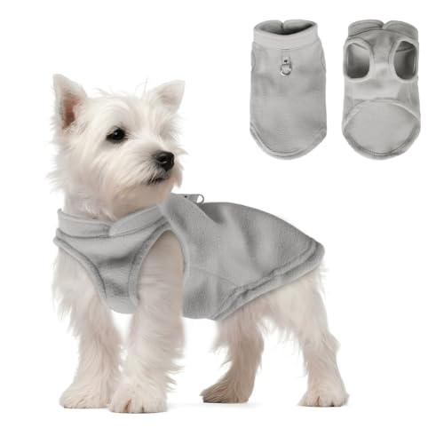 FEimaX Hundepullover Hundejacke Winter Warme Hundemantel für Kleine Mittlere Hunde Fleece Hundeweste Welpen Weiche Wintermantel mit Leinenring FEimaX Hundepullover Hundejacke Winter Warme Hundemantel für Kleine Mittlere Hunde Fleece Hundeweste Welpen Weiche Wintermantel mit Leinenring von FEimaX