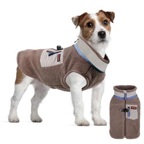 FEimaX Warme Hundemantel Winddichte Haustier Winter Fleece Hundejacke Winterweste mit D-Ring Hundekleidung Welpenjacke für Kleine Mittlere Hunde FEimaX Warme Hundemantel Winddichte Haustier Winter Fleece Hundejacke Winterweste mit D-Ring Hundekleidung Welpenjacke für Kleine Mittlere Hunde von FEimaX