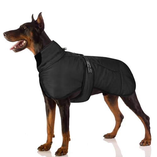 FEimaX Winter Hundemantel Warme Hundejacke Winddichte Wintermantel für Mittelgroße Große Hunde Reflektierende Verstellbare Haustier Weste HundeKleidung mit D-Ring FEimaX Winter Hundemantel Warme Hundejacke Winddichte Wintermantel für Mittelgroße Große Hunde Reflektierende Verstellbare Haustier Weste HundeKleidung mit D-Ring von FEimaX