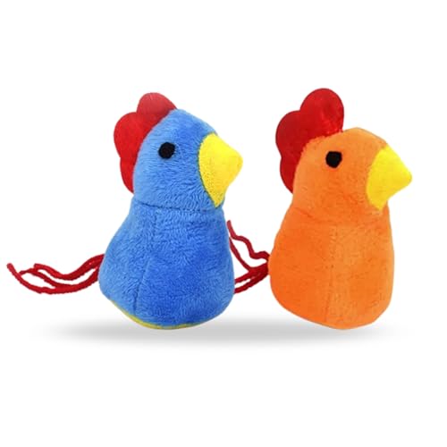 FF UNION Plush Bird Katzenspielzeug, interaktives Katzenminze-Spielzeug, Orange und Blau, 2er-Pack FF UNION Plush Bird Katzenspielzeug, interaktives Katzenminze-Spielzeug, Orange und Blau, 2er-Pack von FF UNION