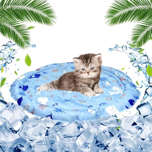 Kühlmatte Hund Rund,Kühlmatte Katze,Kühlmatte für Hunde,Kühldecke Hund Mit Ungiftigem Gel,Kühldecke für Katzen Durchmesser 30-45cm,Hunde Kühlmatte für Kätzchen und Welpen,Für Innen und außenbereich Kühlmatte Hund Rund,Kühlmatte Katze,Kühlmatte für Hunde,Kühldecke Hund Mit Ungiftigem Gel,Kühldecke für Katzen Durchmesser 30-45cm,Hunde Kühlmatte für Kätzchen und Welpen,Für Innen und außenbereich von FFTANXS