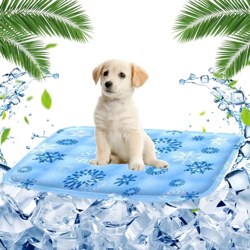 Kühlmatte Hund,Kühlmatte Katze,40×50cm Kühlmatte für Hunde,Kühldecke Hund Mit Selbstkühlend Ungiftigem Gel,Kühldecke für Katzen Waschbar,Hunde Kühlmatte Geeignet für Kleine Katzen und Hunde(Schnee) Kühlmatte Hund,Kühlmatte Katze,40×50cm Kühlmatte für Hunde,Kühldecke Hund Mit Selbstkühlend Ungiftigem Gel,Kühldecke für Katzen Waschbar,Hunde Kühlmatte Geeignet für Kleine Katzen und Hunde(Schnee) von FFTANXS