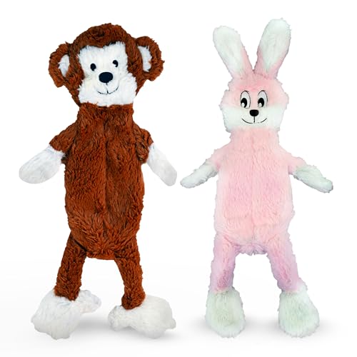 FGA MARKETPLACE Monkey - Pink Rabbit Flat NO Stuffing NO Squeak Plush Dog Toy, Funny Style Will Entertain Your Dog for Hours, Recommended for Small and Medium Dog 21 INCH Long FGA MARKETPLACE Monkey - Pink Rabbit Flat NO Stuffing NO Squeak Plush Dog Toy, Funny Style Will Entertain Your Dog for Hours, Recommended for Small and Medium Dog 21 INCH Long von FGA MARKETPLACE