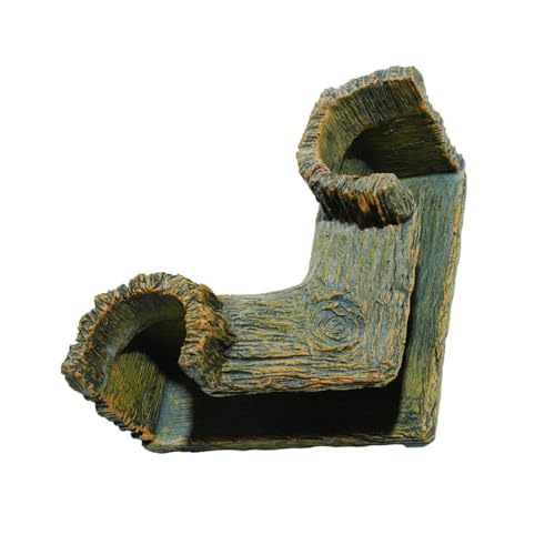 FGDTREE Aquarium-Dekoration, Unterschlupf, Eckhöhle, Harz, Aquarien, Versteck, Tunnel für kleine Fische und Garnelen, Aquarien von FGDTREE