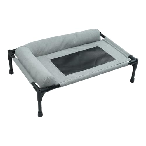 FGDTREE Erhöhtes Hundebett mit atmungsaktivem Netz und Kissen, kauresistentes Design, waschbares Haustierbett für kleine bis mittelgroße FGDTREE Erhöhtes Hundebett mit atmungsaktivem Netz und Kissen, kauresistentes Design, waschbares Haustierbett für kleine bis mittelgroße von FGDTREE