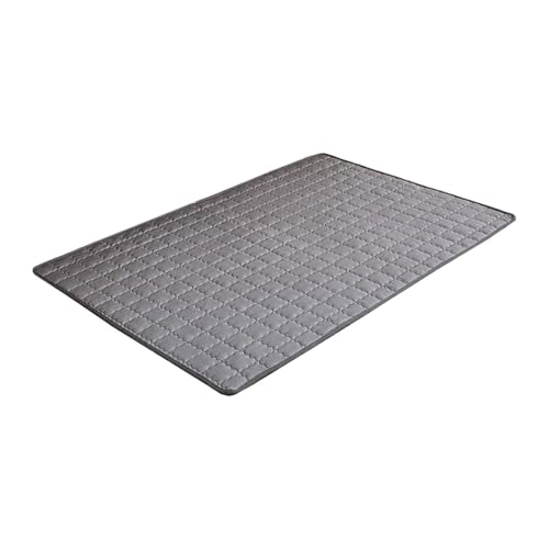 FGUUTYM Hundematte 2025 Haustier-Eismatte Selbstmatten für Faltbare Haustierunterlage für den Innenbereich Wiederverwendbare Katzenunterlage für Hundetoilette Für Große Hunde (Dark Gray, L) von FGUUTYM