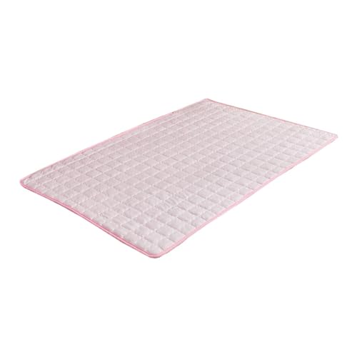 FGUUTYM Hundematte 2025 Haustier-Eismatte Selbstmatten für Faltbare Haustierunterlage für den Innenbereich Wiederverwendbare Katzenunterlage für Hundetoilette Für Große Hunde (Pink, L) von FGUUTYM