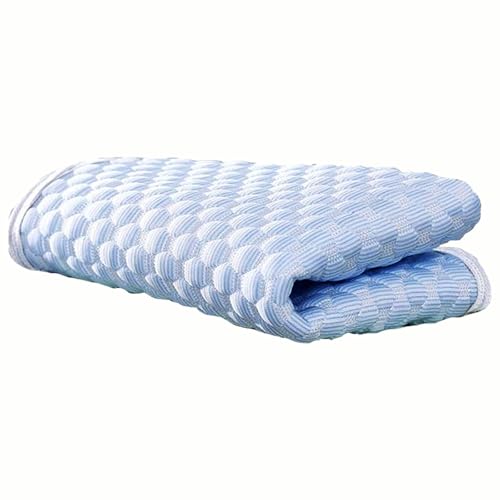 FGUUTYM für Haustiere, dünne, waschbare Haustierunterlage für Welpen, Zwinger-Welpenbett für den, rutschfeste Sommerkistenunterlage für große Hunde bis zu Haustieren Hundetraining (Light Blue, L) von FGUUTYM