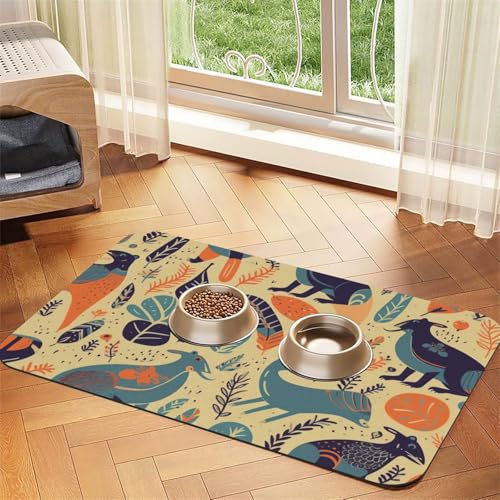 Australische Tier-Füttermatte, 30 x 45 cm, saugfähige Hundematte für Futter- und Wassernapf, PU-Leder, Katzenfuttermatte, wasserdicht, schnell trocknend, Haustier-Tischsets, keine Flecken Australische Tier-Füttermatte, 30 x 45 cm, saugfähige Hundematte für Futter- und Wassernapf, PU-Leder, Katzenfuttermatte, wasserdicht, schnell trocknend, Haustier-Tischsets, keine Flecken von FHEBNDS