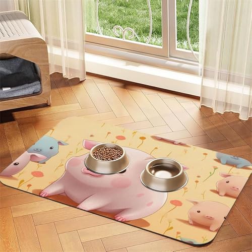 Bunte niedliche Tier-Füttermatte, 30 x 45 cm, saugfähige Hundematte für Futter und Wassernapf, PU-Leder, Katzenfuttermatte, wasserdicht, schnell trocknend, Haustier-Platzsets, keine Flecken Bunte niedliche Tier-Füttermatte, 30 x 45 cm, saugfähige Hundematte für Futter und Wassernapf, PU-Leder, Katzenfuttermatte, wasserdicht, schnell trocknend, Haustier-Platzsets, keine Flecken von FHEBNDS