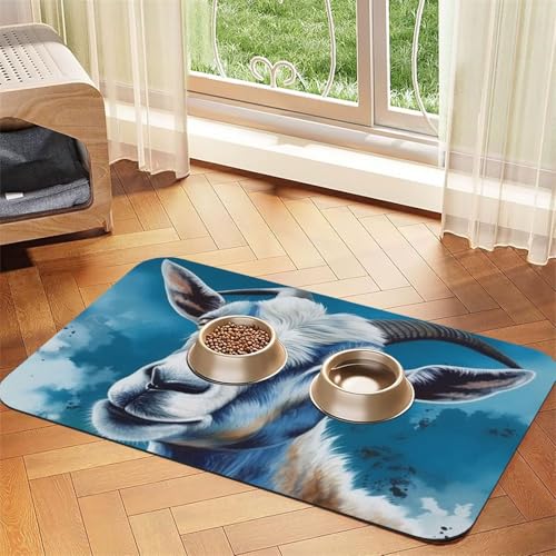 Futtermatte für Haustiere, 30 x 45 cm, saugfähige Hundematte für Futter- und Wassernapf, PU-Leder, Katzenfuttermatte, wasserdicht, schnell trocknend, keine Flecken Futtermatte für Haustiere, 30 x 45 cm, saugfähige Hundematte für Futter- und Wassernapf, PU-Leder, Katzenfuttermatte, wasserdicht, schnell trocknend, keine Flecken von FHEBNDS