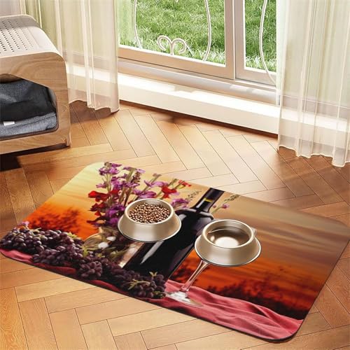 Futtermatte für Haustiere, 30 x 45 cm, saugfähige Hundematte für Futter- und Wassernapf, PU-Leder, Katzenfuttermatte, wasserdicht, schnell trocknend, keine Flecken Futtermatte für Haustiere, 30 x 45 cm, saugfähige Hundematte für Futter- und Wassernapf, PU-Leder, Katzenfuttermatte, wasserdicht, schnell trocknend, keine Flecken von FHEBNDS