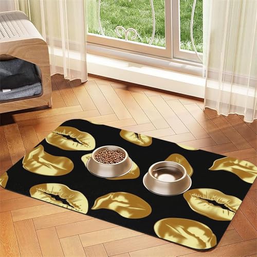 Futtermatte für Haustiere, 30 x 45 cm, saugfähige Hundematte für Futter und Wassernapf, PU-Leder, Katzenfuttermatte, wasserdicht, schnell trocknend, keine Flecken Futtermatte für Haustiere, 30 x 45 cm, saugfähige Hundematte für Futter und Wassernapf, PU-Leder, Katzenfuttermatte, wasserdicht, schnell trocknend, keine Flecken von FHEBNDS