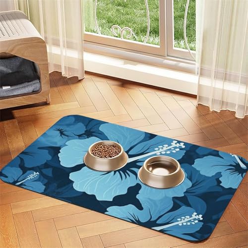 Futtermatte für Haustiere, 40 x 60 cm, saugfähige Hundematte für Futter und Wassernapf, PU-Leder, Katzenfuttermatte, wasserdicht, schnell trocknend, keine Flecken Futtermatte für Haustiere, 40 x 60 cm, saugfähige Hundematte für Futter und Wassernapf, PU-Leder, Katzenfuttermatte, wasserdicht, schnell trocknend, keine Flecken von FHEBNDS
