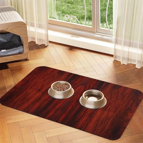 Futtermatte für Haustiere, 40 x 60 cm, saugfähige Hundematte für Futter- und Wassernapf, PU-Leder, Katzenfuttermatte, wasserdicht, schnell trocknend, keine Flecken Futtermatte für Haustiere, 40 x 60 cm, saugfähige Hundematte für Futter- und Wassernapf, PU-Leder, Katzenfuttermatte, wasserdicht, schnell trocknend, keine Flecken von FHEBNDS