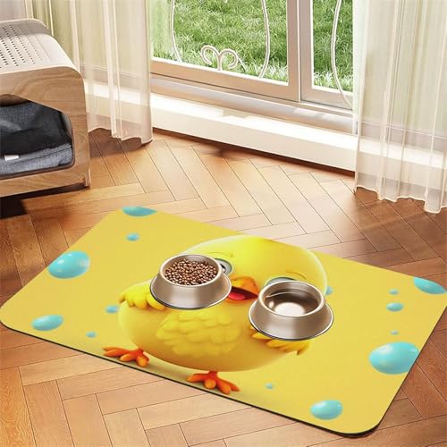 Futtermatte für Haustiere, 40 x 60 cm, saugfähige Hundematte für Futter- und Wassernapf, PU-Leder, Katzenfuttermatte, wasserdicht, schnell trocknend, keine Flecken Futtermatte für Haustiere, 40 x 60 cm, saugfähige Hundematte für Futter- und Wassernapf, PU-Leder, Katzenfuttermatte, wasserdicht, schnell trocknend, keine Flecken von FHEBNDS
