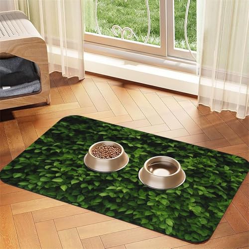 Futtermatte für Hecken, 40 x 60 cm, saugfähige Hundematte für Futter und Wassernapf, PU-Leder, Katzenfuttermatte, wasserdicht, schnell trocknend, Haustier-Tischsets, keine Flecken Futtermatte für Hecken, 40 x 60 cm, saugfähige Hundematte für Futter und Wassernapf, PU-Leder, Katzenfuttermatte, wasserdicht, schnell trocknend, Haustier-Tischsets, keine Flecken von FHEBNDS