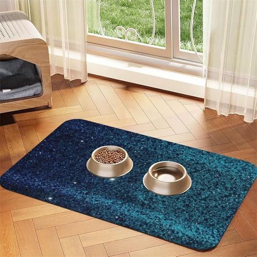 Haustier-Füttermatte, 40 x 60 cm, saugfähige Hundematte für Futter- und Wassernapf, PU-Leder, Katzenfuttermatte, wasserdicht, schnell trocknend, keine Flecken Haustier-Füttermatte, 40 x 60 cm, saugfähige Hundematte für Futter- und Wassernapf, PU-Leder, Katzenfuttermatte, wasserdicht, schnell trocknend, keine Flecken von FHEBNDS